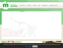 Tablet Screenshot of farmaciamontane.com